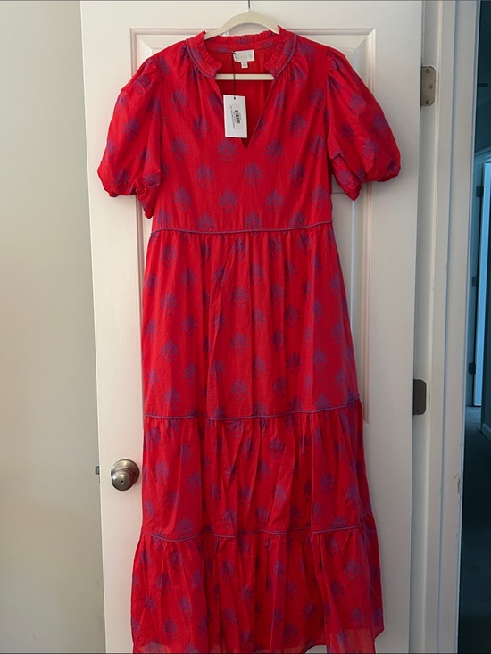 Sugarlips Dresses & Skirts - Sugar Lips Printed Tiered Maxi Dress Red Purple L NWT